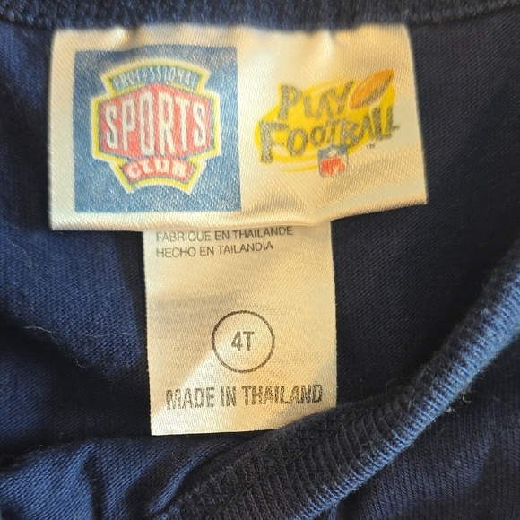 (J37) Kids Casual Dress - Blue Cowboys Sz 4t - Picture 4 of 5